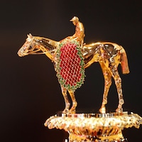 The special trophy for the 150th Kentucky Derby