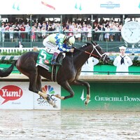  Always Dreaming winning the 2017 Kentucky Derby