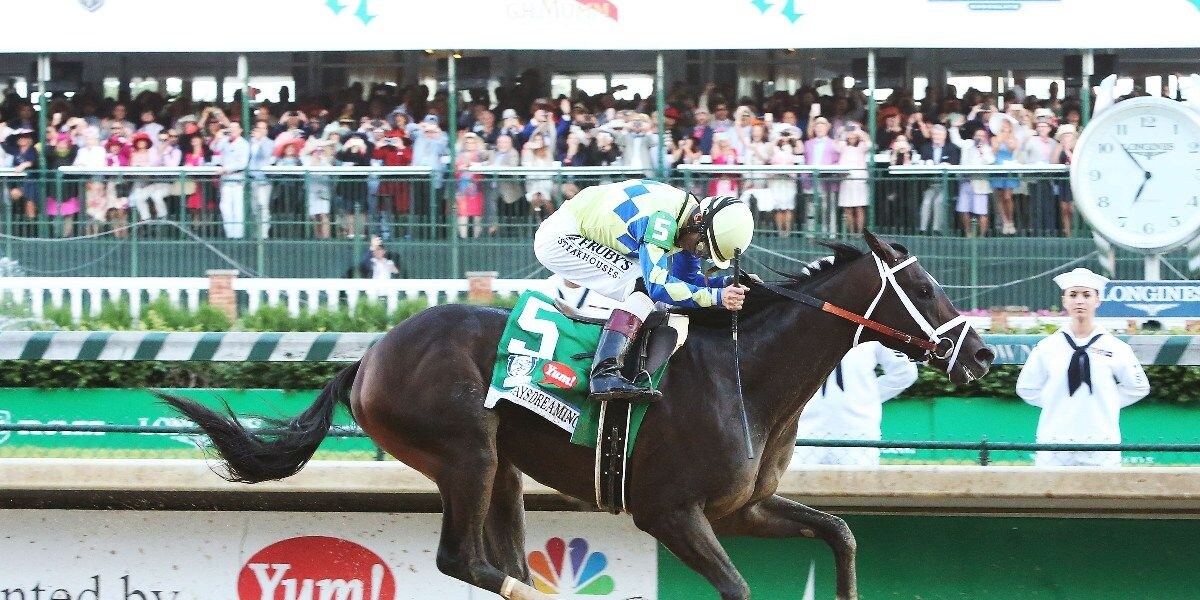 Always Dreaming winning the 2017 Kentucky Derby