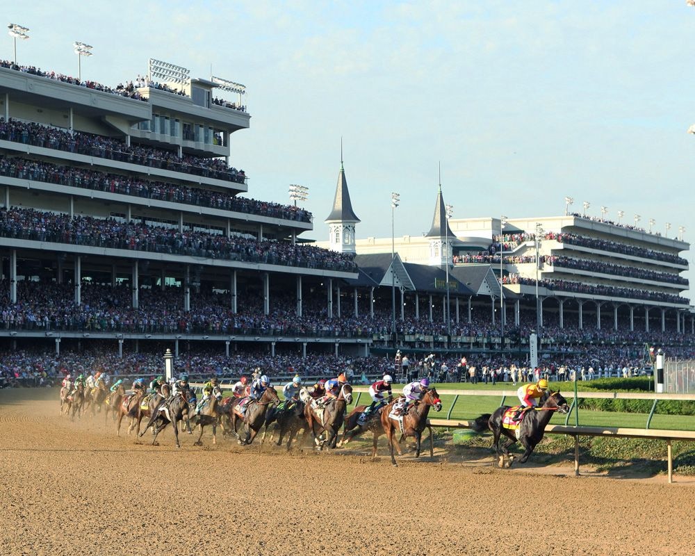 Racing at Churchill Downs