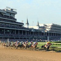 Racing at Churchill Downs