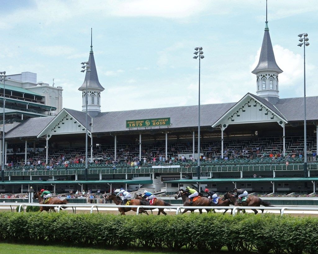 Racing at Churchill Downs