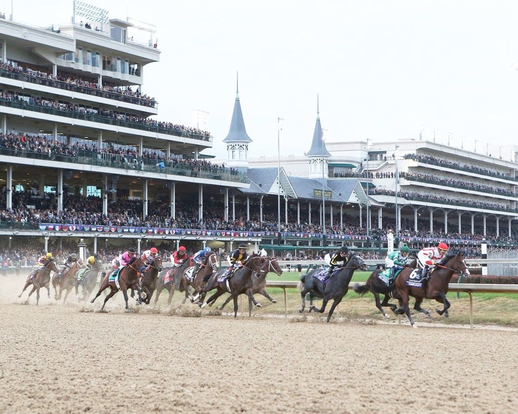 Racing at Churchill Downs