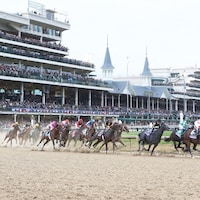 Racing at Churchill Downs