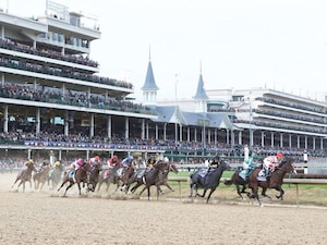 Racing at Churchill Downs