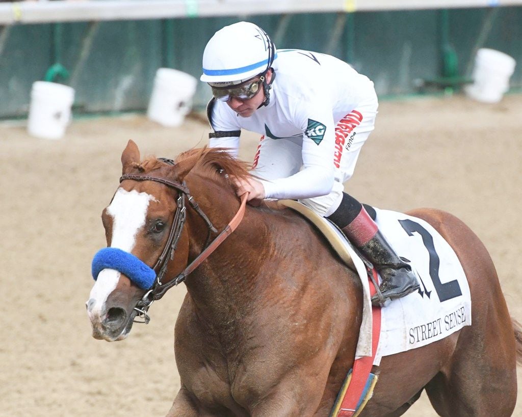 Improbable winning the Street Sense Stakes - Coady Photography