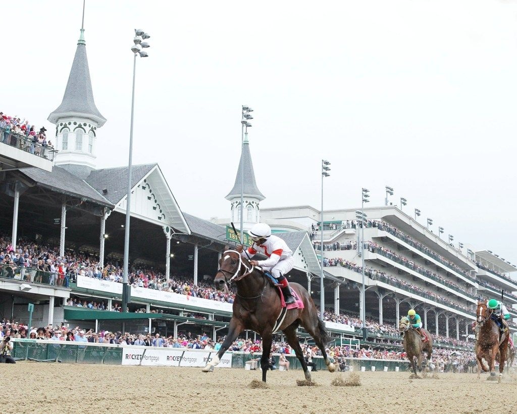 Racing at Churchill Downs