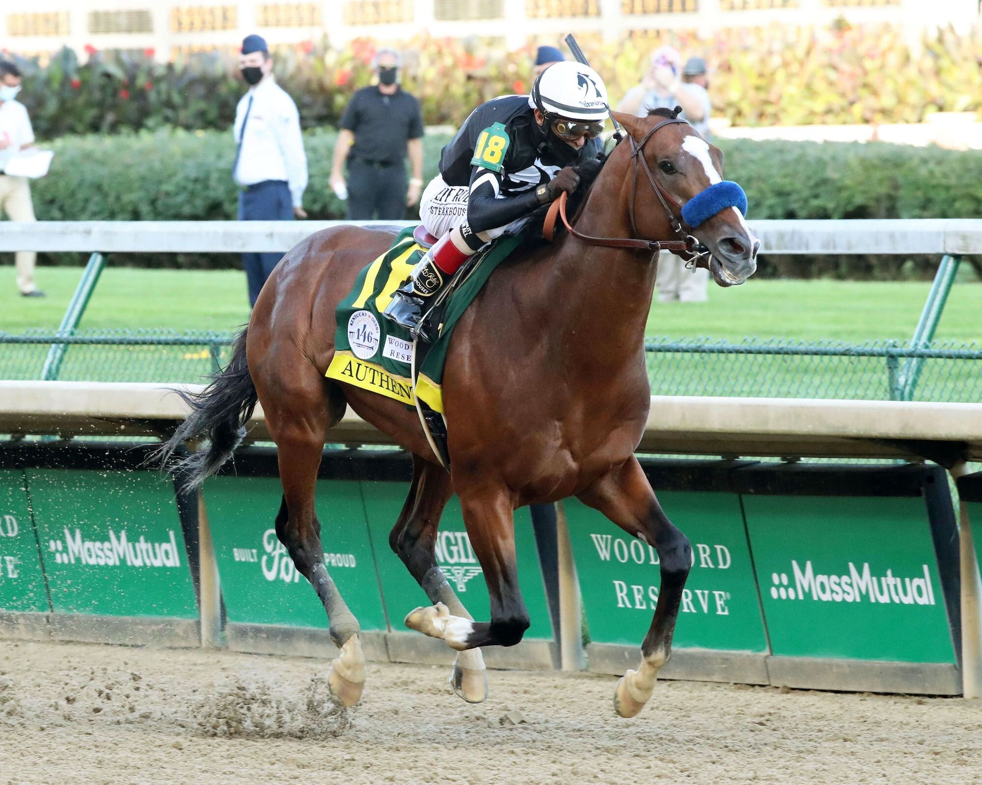 Authentic wins the 2020 Kentucky Derby (Photo by Coady Media/Churchill Downs)