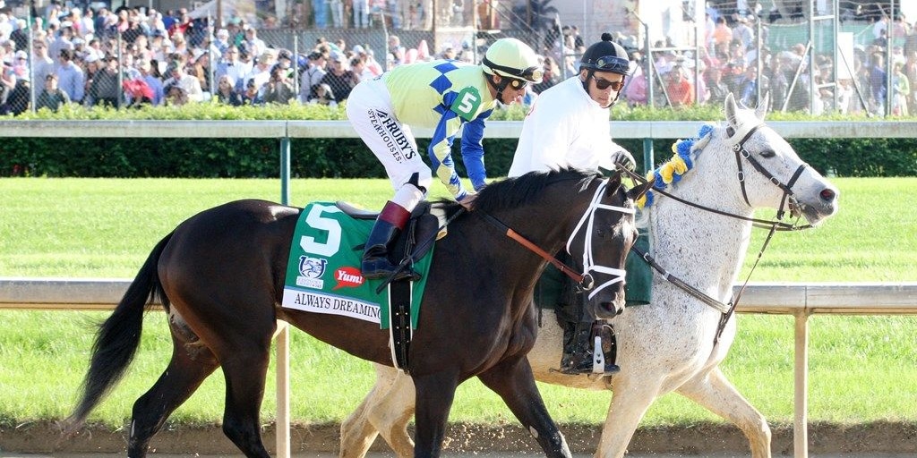 John Velazquez and Always Dreaming (Photo by Coady Photography/Churchill Downs)