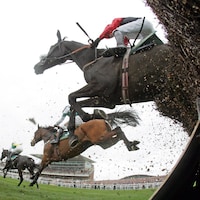 Racing at Aintree Racecourse. (Photo by Horsephotos/Frank Sorge)