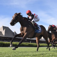 And OneAnd One More Time wins the Ballston Spa Stakes at Saratoga. 