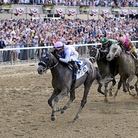 Arcangelo wins the 155th Belmont Stakes (G1) at Belmont Park