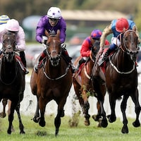 Arizona Blaze wins the Flying Five (G1) at the Curragh