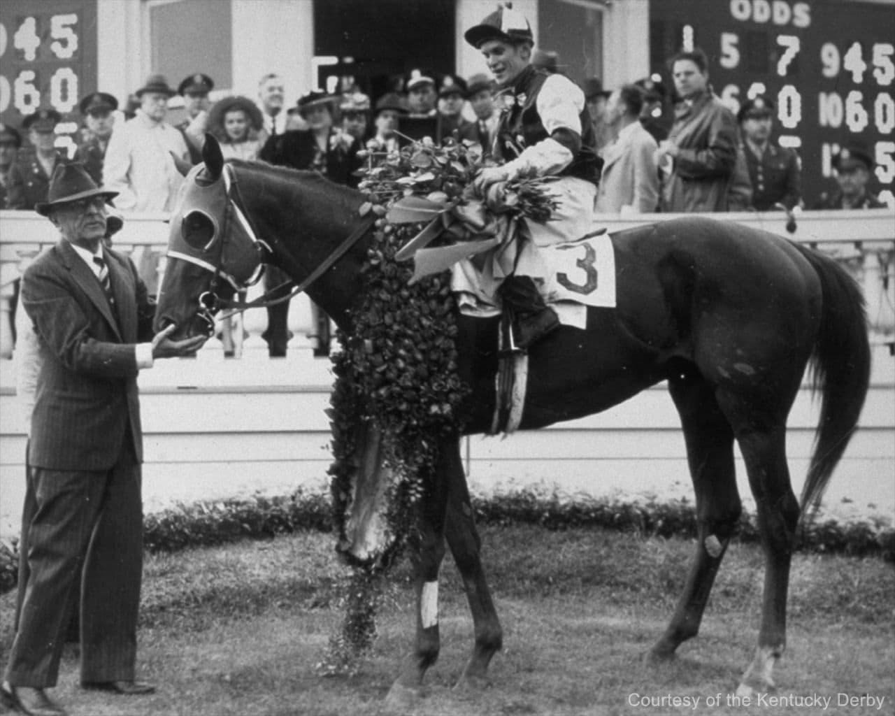 Assault wins the 1946 Kentucky Derby (Courtesy of the Kentucky Derby/Churchill Downs)