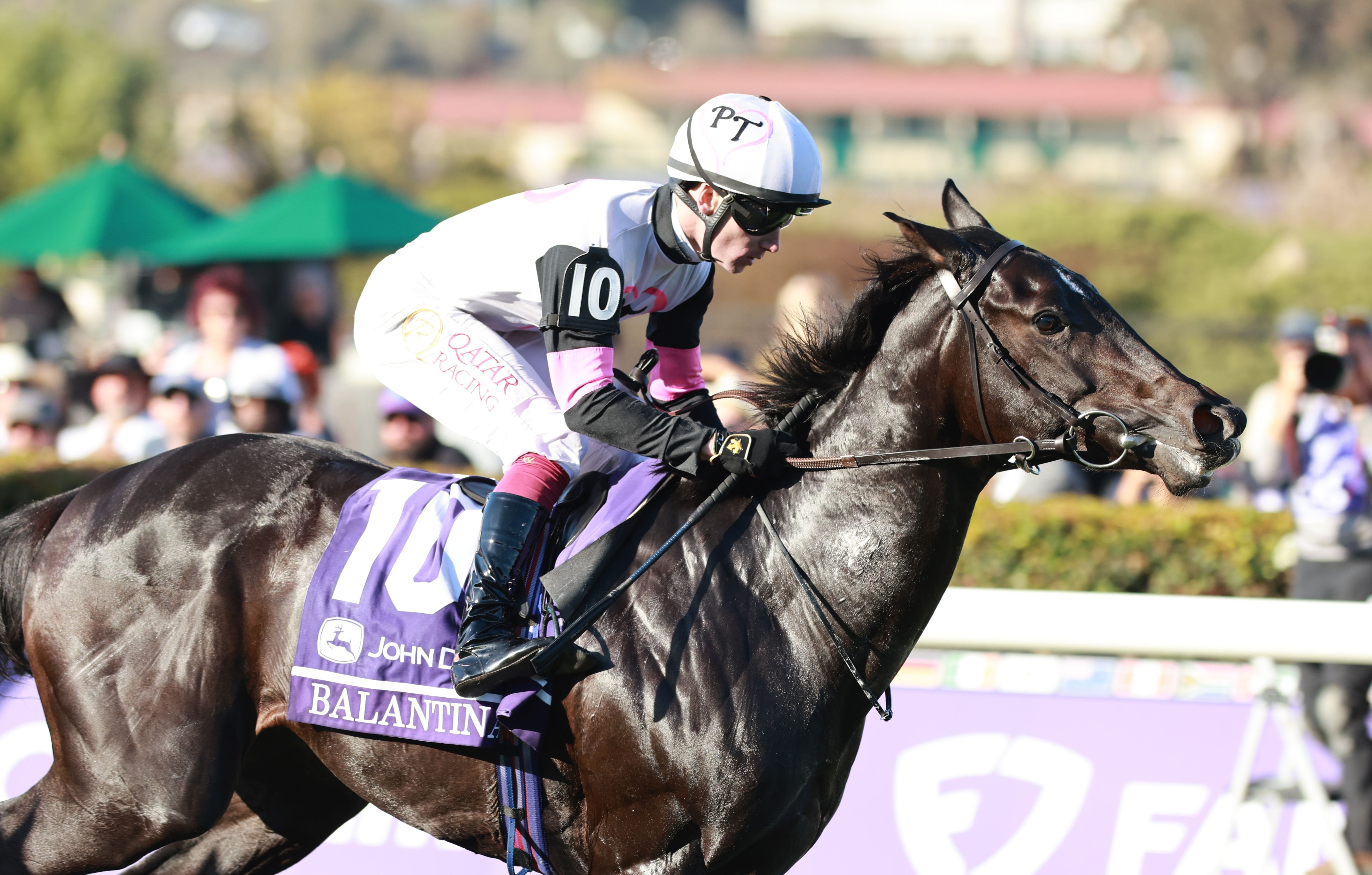Balantina winning the Breeders' Cup Juvenile Fillies Turf (G1) at Del Mar