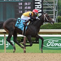 Booked breaking his maiden at Saratoga.