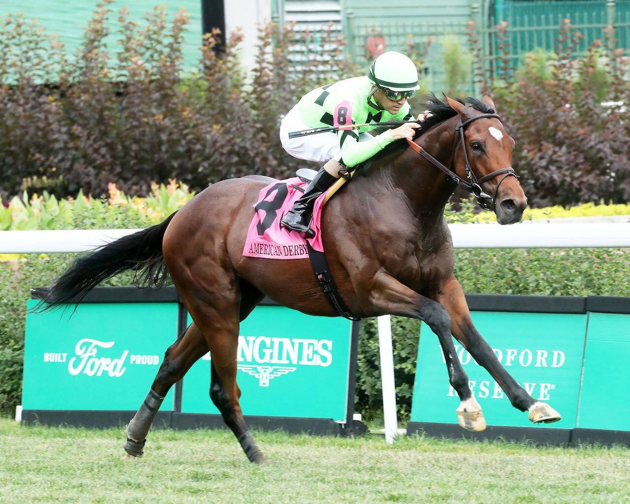 Brilliant Berti wins the American Derby at Churchill Downs