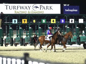 Baby max wins the Leonatus Stakes at Turfway Park. 