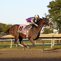 Baeza wins the Pennsylcania Derby at Parx Racing.