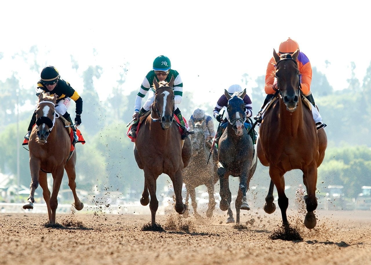 Racing at Santa Anita