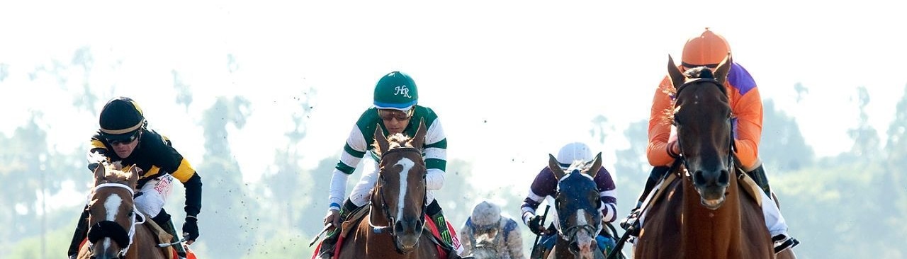Racing at Santa Anita