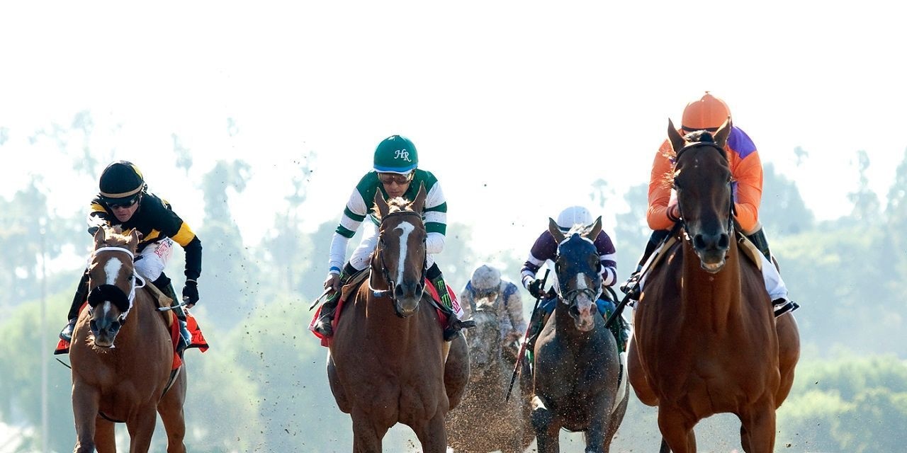 Racing at Santa Anita