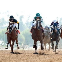 Racing at Santa Anita
