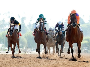 Racing at Santa Anita