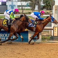 Bella Ballerina wins the Rachel Alexandra at Fair Grounds.