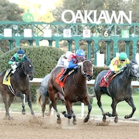 Benedetta wins the American Beauty Stakes at Oaklawn Park.