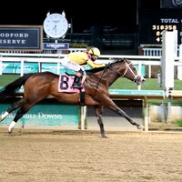 Cannoneer breaking his maiden at Churchill Downs