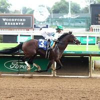 Coach Pope breaking his maiden at Churchill Downs.