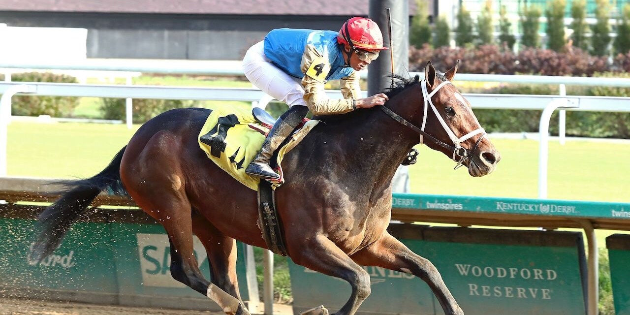 Commandment wins at Churchill Downs.