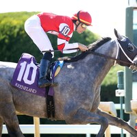 Confessional wins at Keeneland (Photo by Coady Media)
