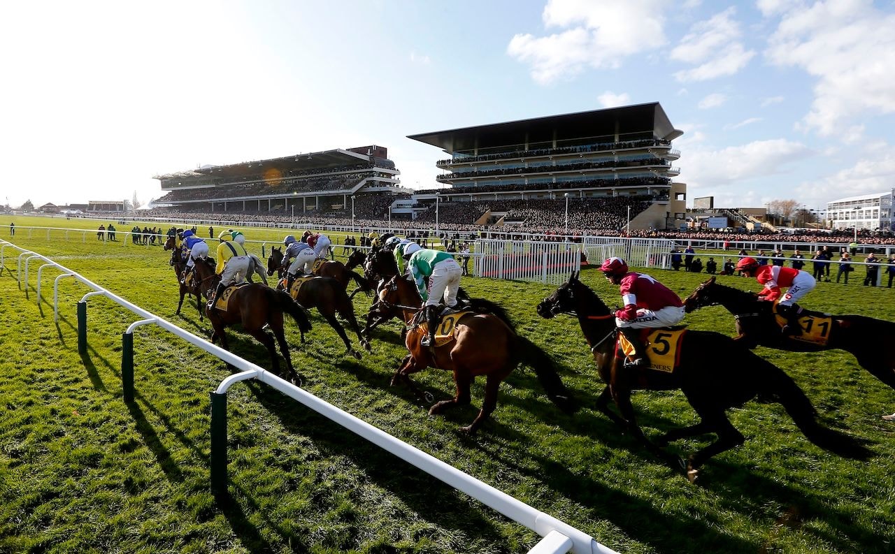 Chelenham grand stands at the Cheltenham Festival. (