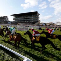 Chelenham grand stands at the Cheltenham Festival. (