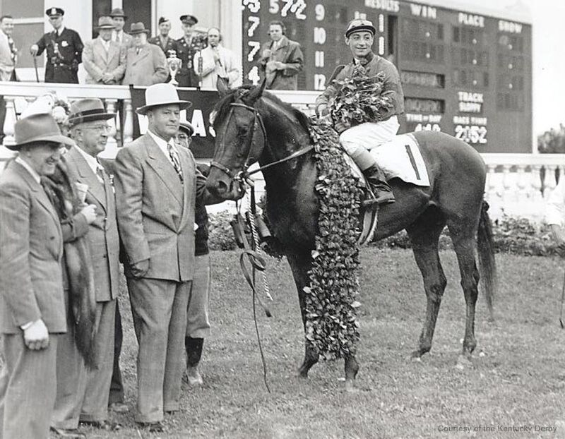 Citation after the 1948 Kentucky Derby. (Photo courtesy of the Kentucky Derby/Churchill Downs)