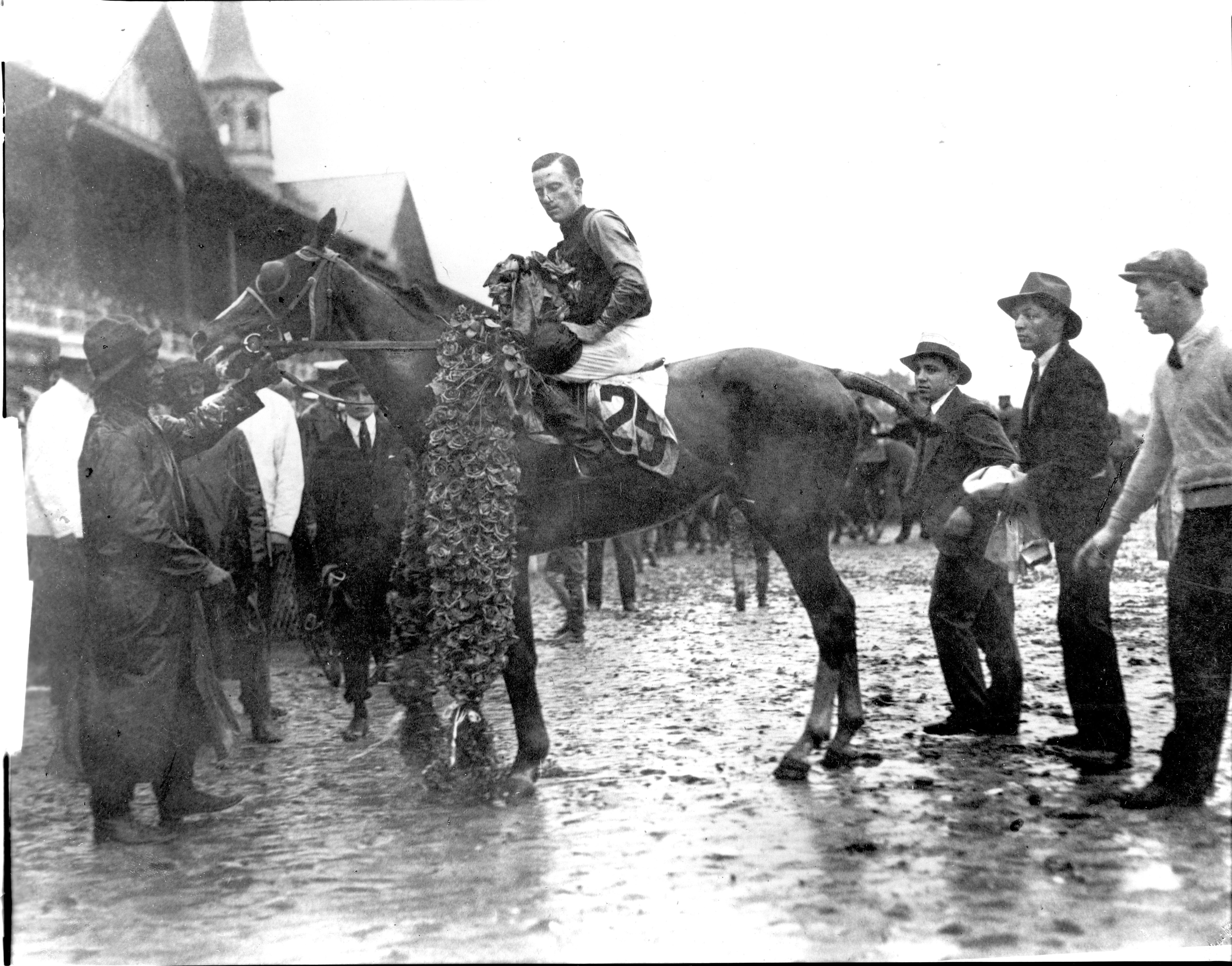 Clyde Van Dusen wins the 1929 Kentucky Derby (Photo courtesy of the Kentucky Derby Museum)