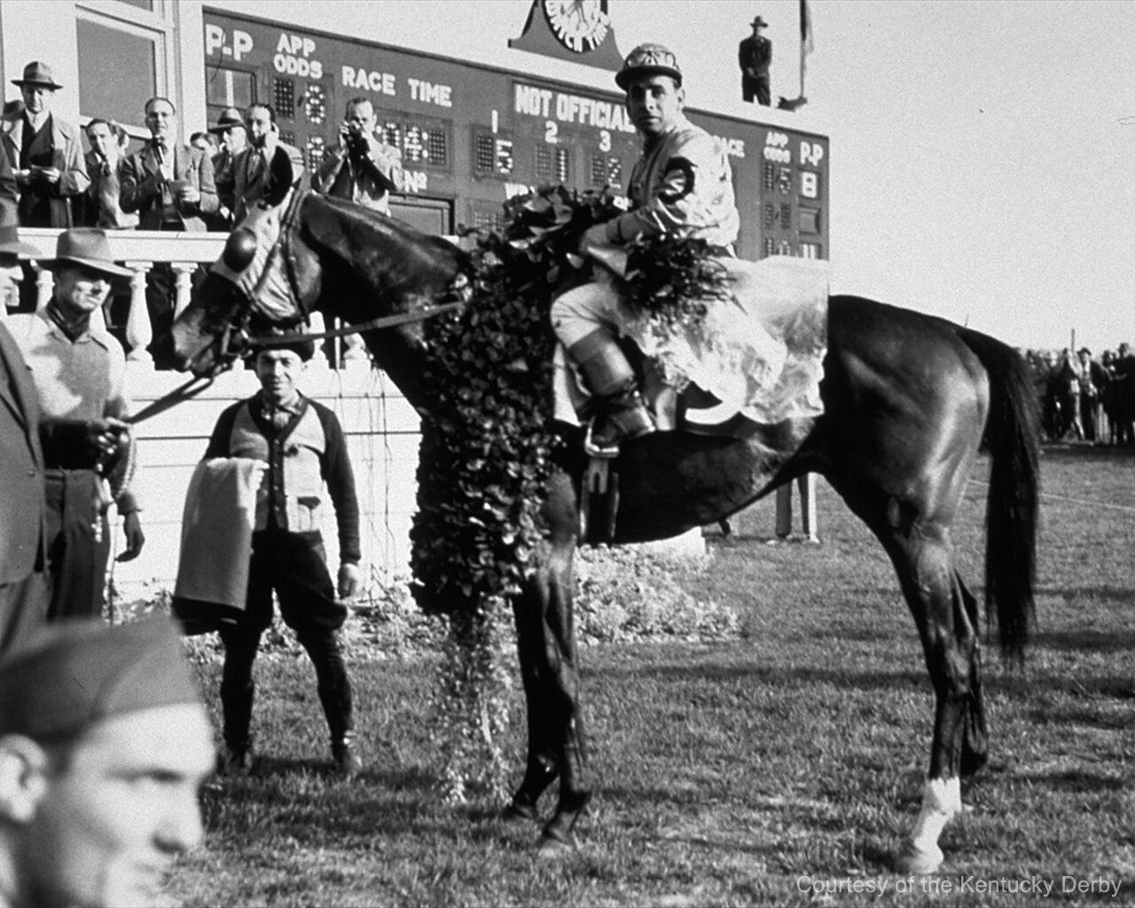 Count Fleet after the 1943 Kentucky Derby. (Courtesy of the Kentucky Derby/Churchill Downs)