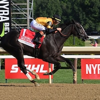 Counting Stars wins the Coaching Club American Oaks at Saratoga.