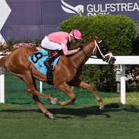 Crimson Advocate wins 2023 Royal Palm Juvenile Fillies