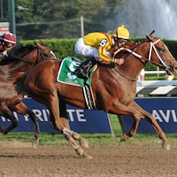 Curlin winning the 2008 Woodward (G1) at Saratoga