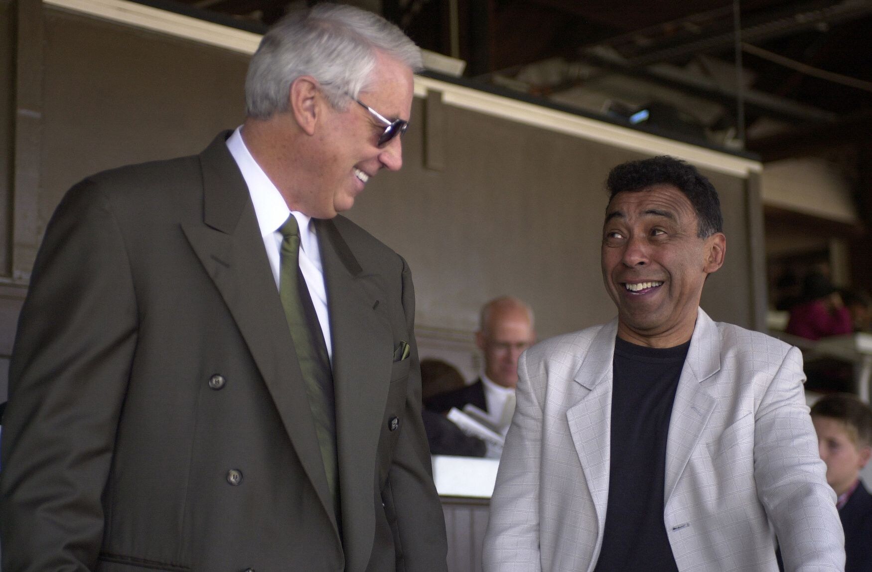 Jockey Angel Cordero with Hall of Fame trainer D. Wayne Lukas (Horsephotos.com)