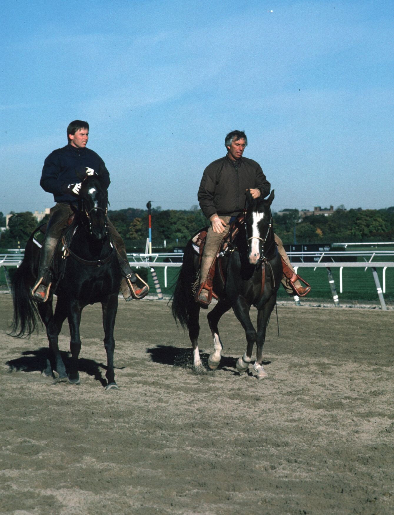 D. Wayne Lukas with son Jeff Lukas (Photo by Horsephotos.com)