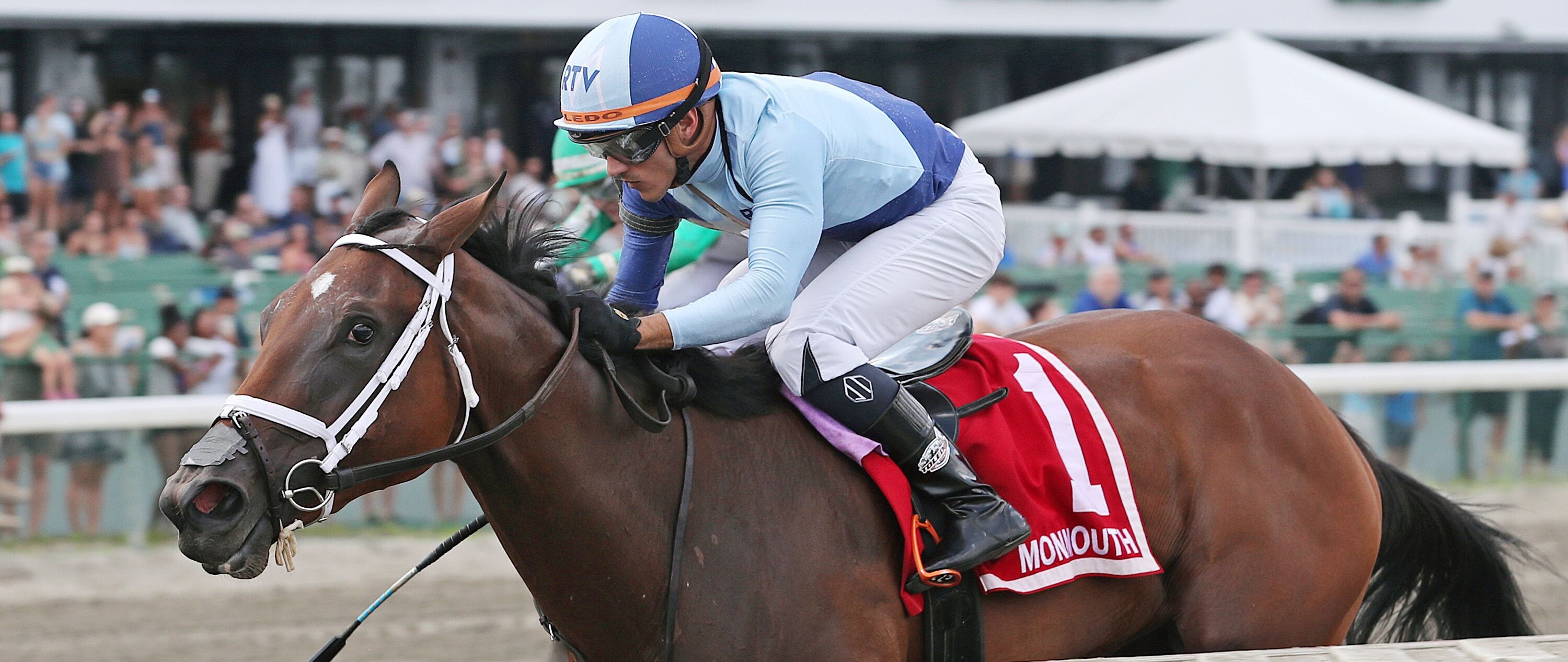 Dazzling Dame wins the Sorority at Monmouth. 