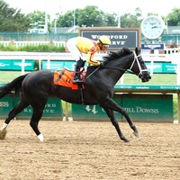 Emery wins the Leslie's Lady Overnight S. at Churchill Downs.