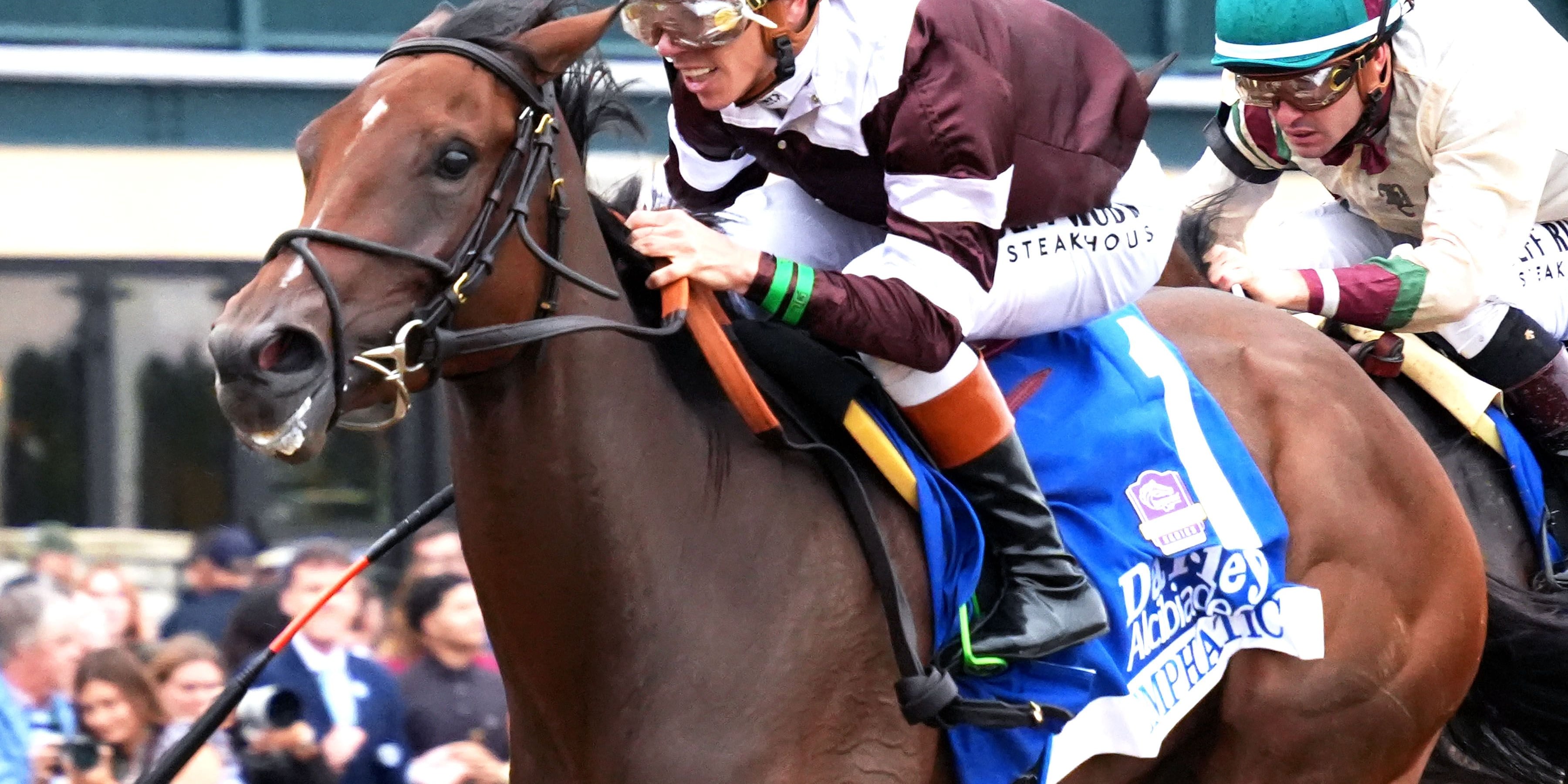 Emphatic went wire to wire in the Alcibiades (G1)