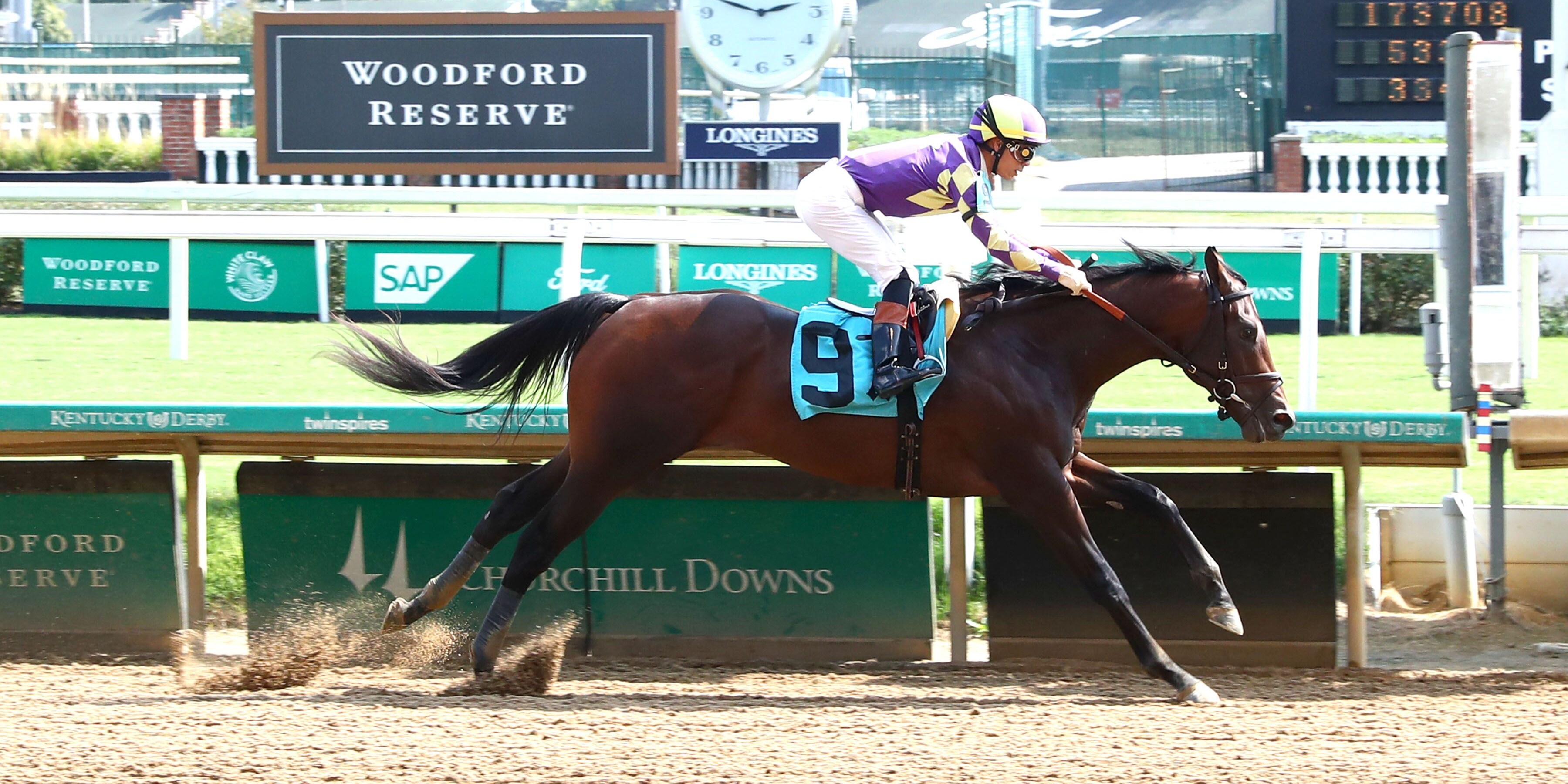 Englishman winning his debut at Churchill Downs