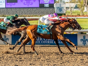 Emerging Market wins the Louisiana Derby at Fair Grounds. 