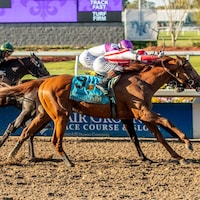 Emerging Market wins the Louisiana Derby at Fair Grounds.